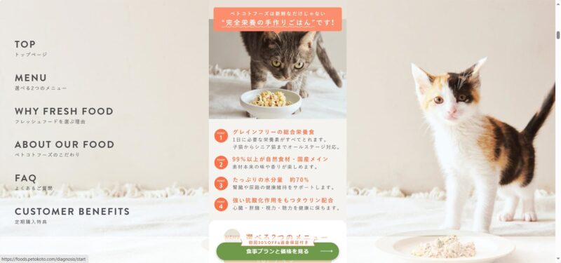 猫の健康を考えたペトコトフーズ定期購入の秘密